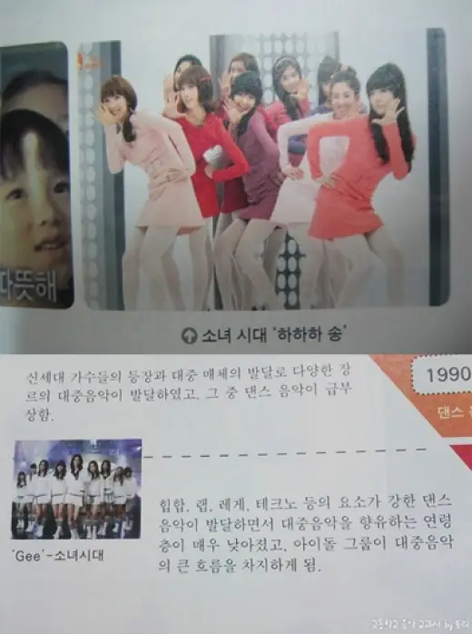 완전한 소녀시대, 중고등학교 음악 교과서 등장