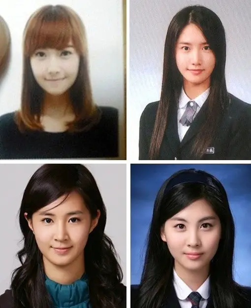 제시카·유리·서현 증명사진