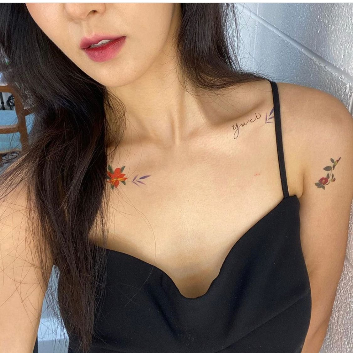 타투 잘 어울리는 소녀시대 유리.insta