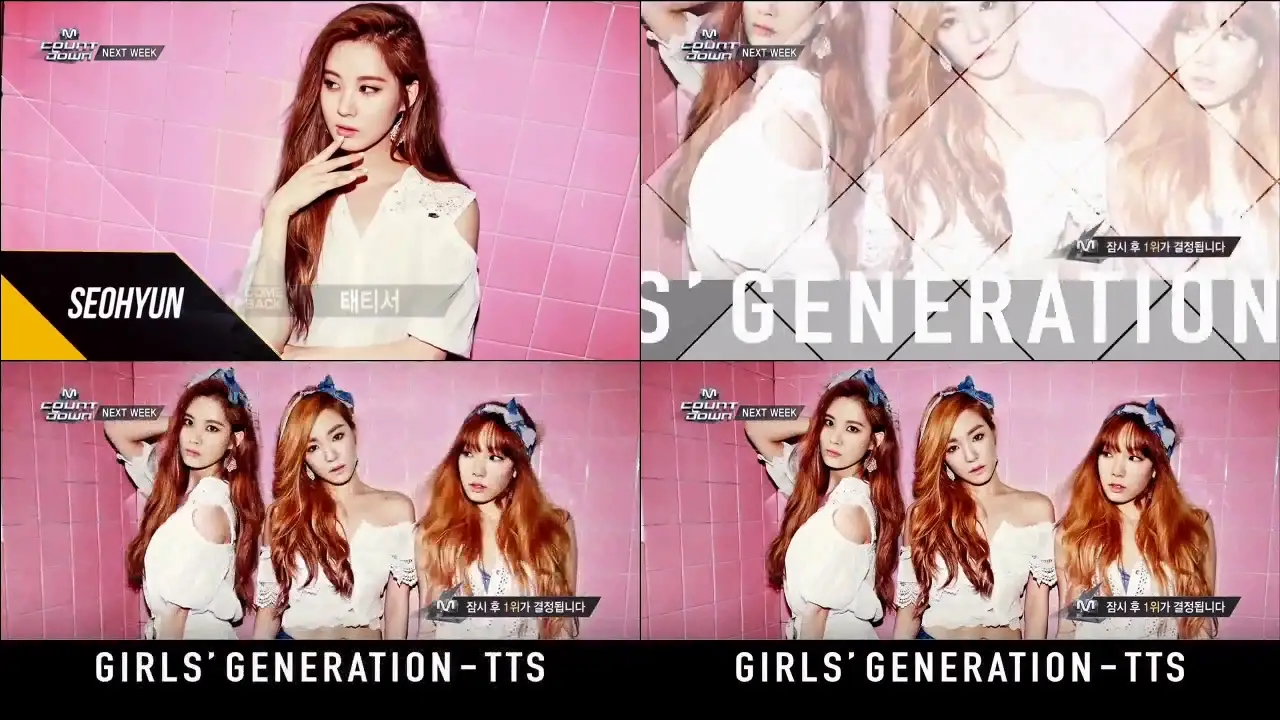 [140911 엠카] 태티서(TaeTiSeo) 컴백예고.swf