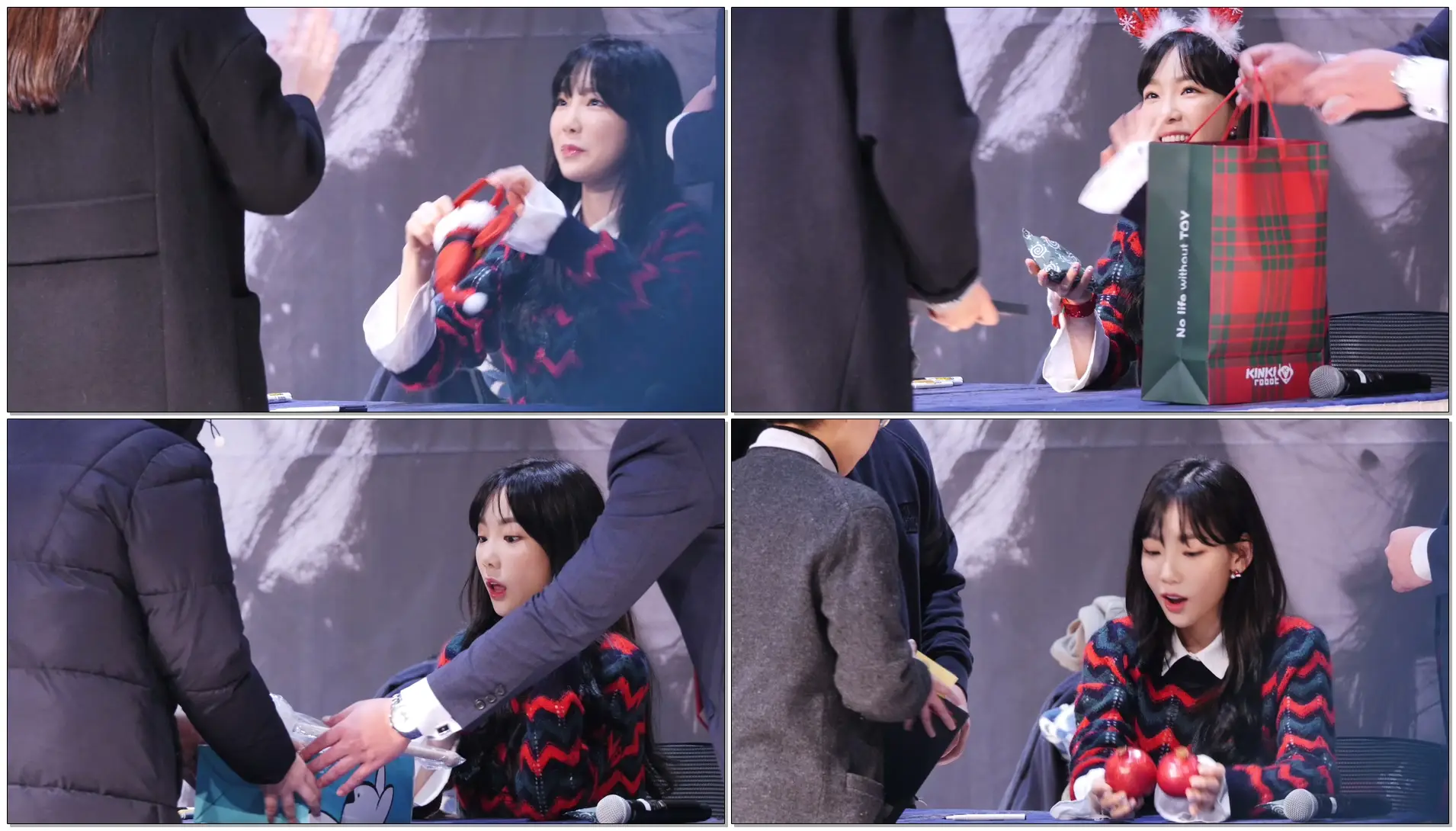 171217 태연 Taeyeon _ 선물받는 태연 모음 present _ 팬사인회 FanSign Event _ 잠실 시네파크