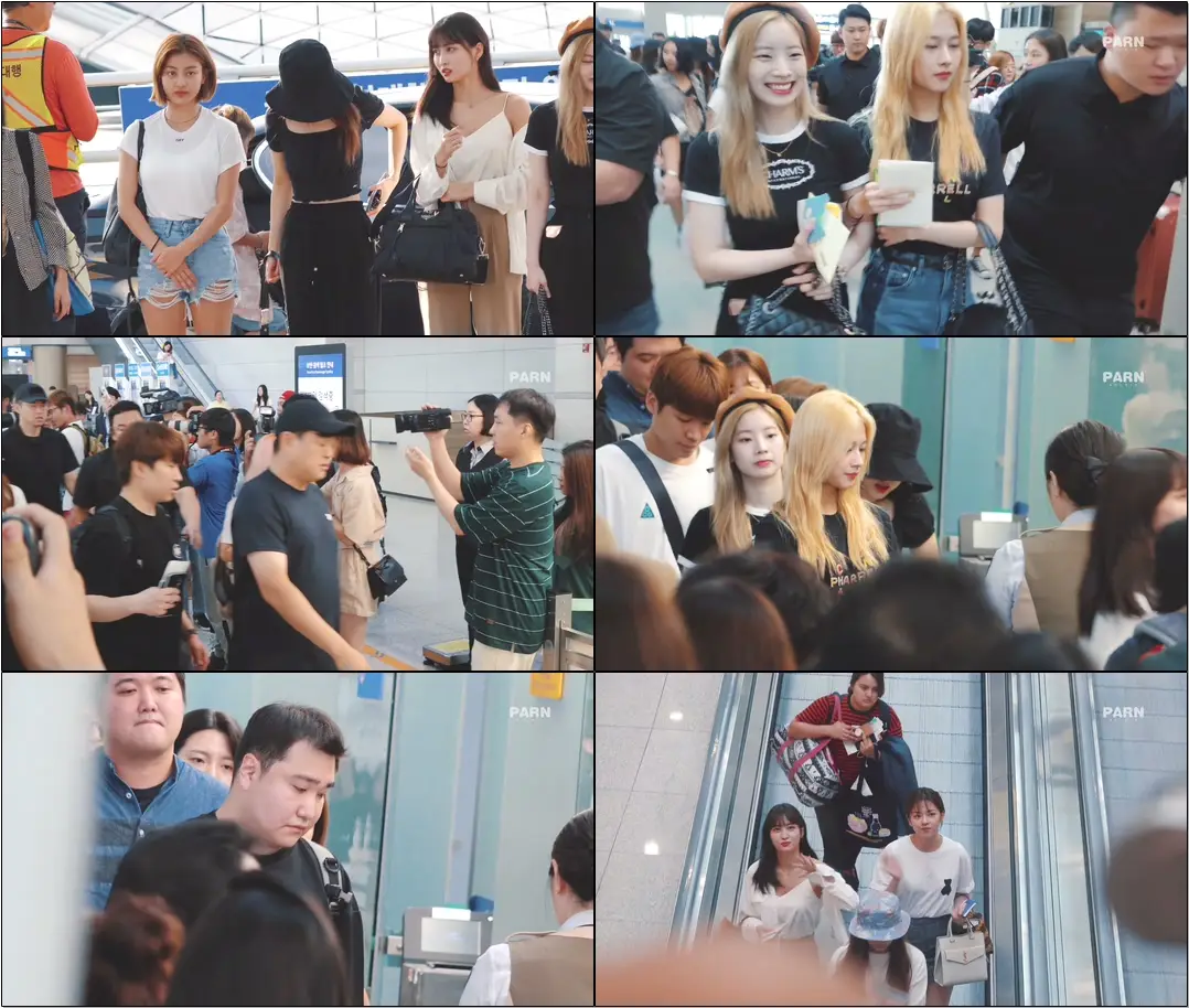 190712 #TWICE 인천공항 출국 (TWICELIGHTS in singapore) #Fancam