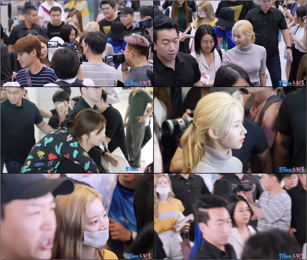 190714 #트와이스 (#TWICE) 입국 Arrival #직캠 (정연에게 업힌 #모모) @ 인천공항