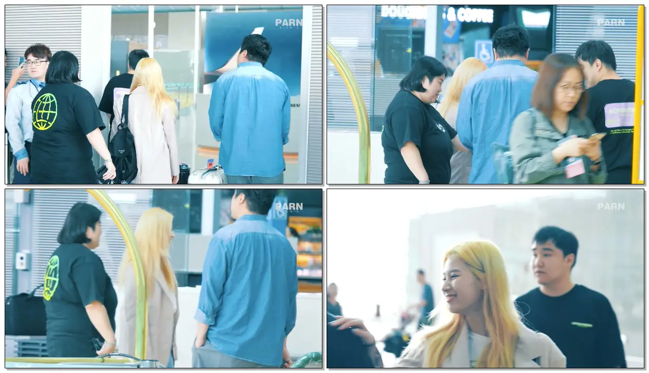 190601 #트와이스(#TWICE) 집으로 가는 #사나 인천 공항 출국