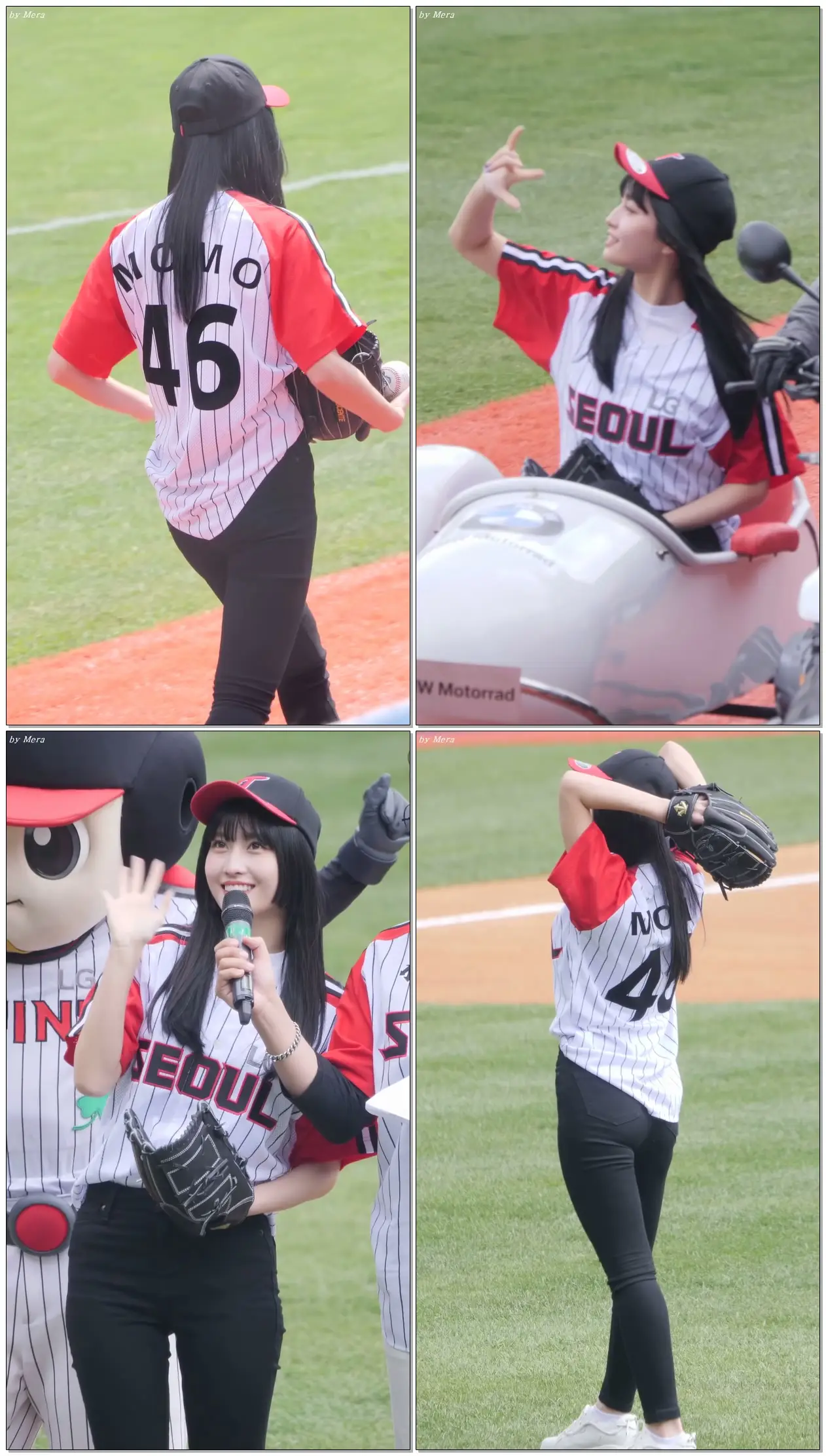 190414 #트와이스(#TWICE) 시구 Pitch the First Ball [#모모] #Momo (잠실야구장)