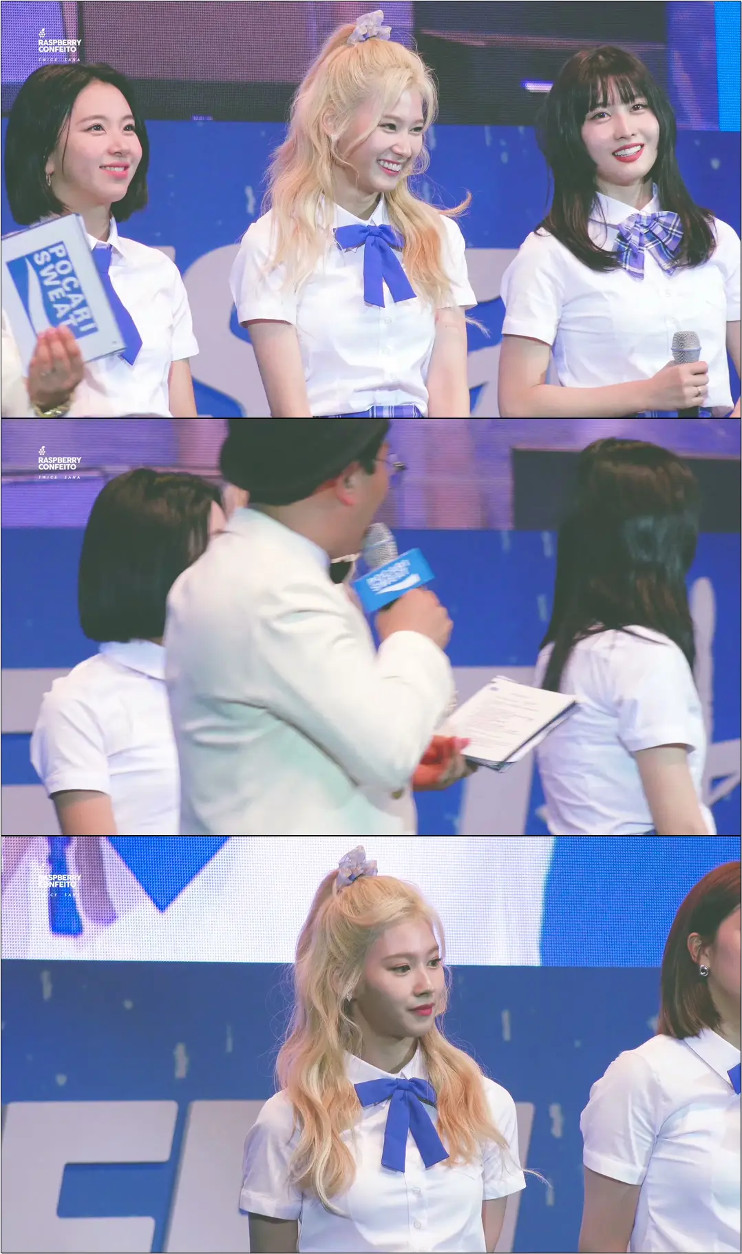 190707 포카리 틴페스타 중간멘트, 엔딩 (Interview, Ending) #사나 #직캠 (#SANA focus #fancam)