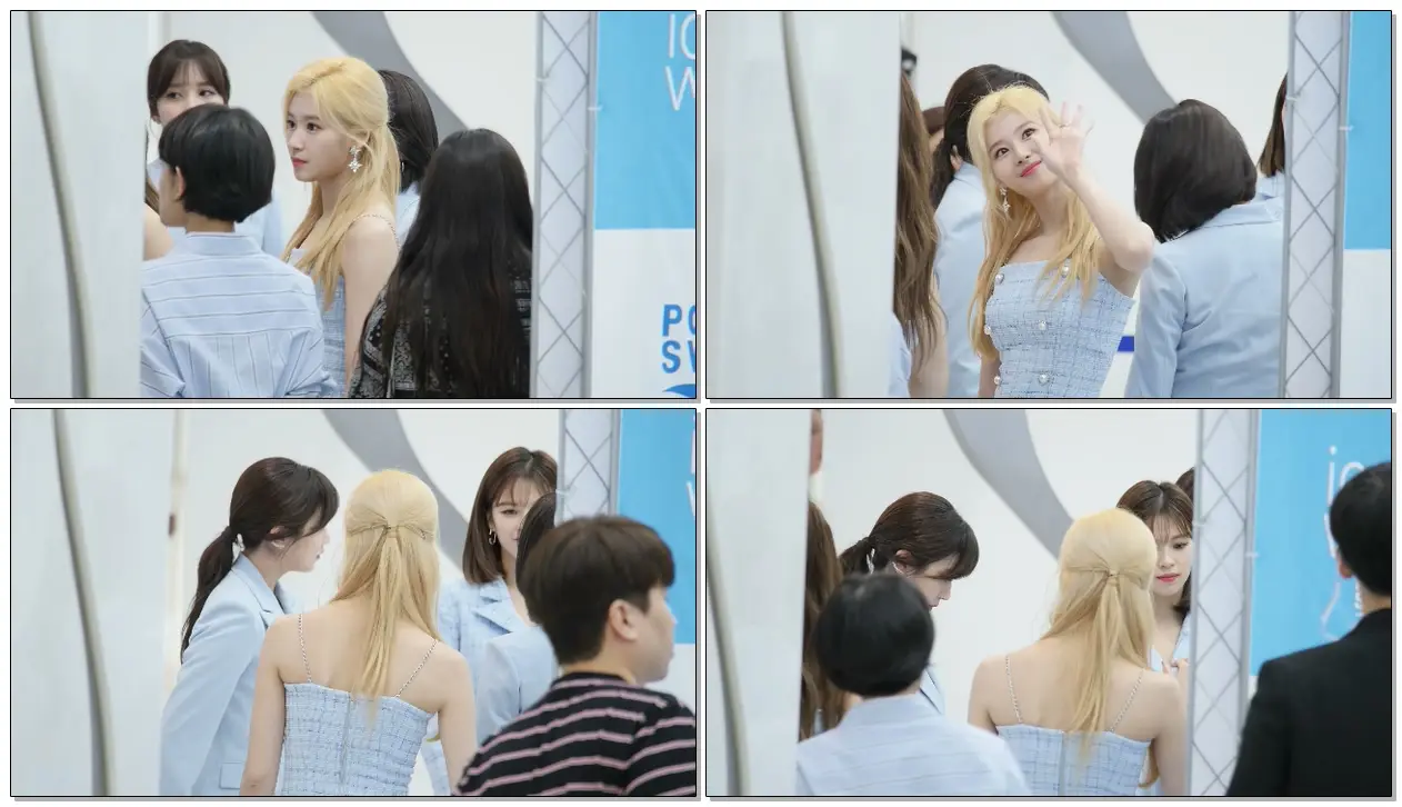190612 #트와이스 #TWICE #사나 #SANA focus 무대 뒤 대기 모습 Backstage : fansign event