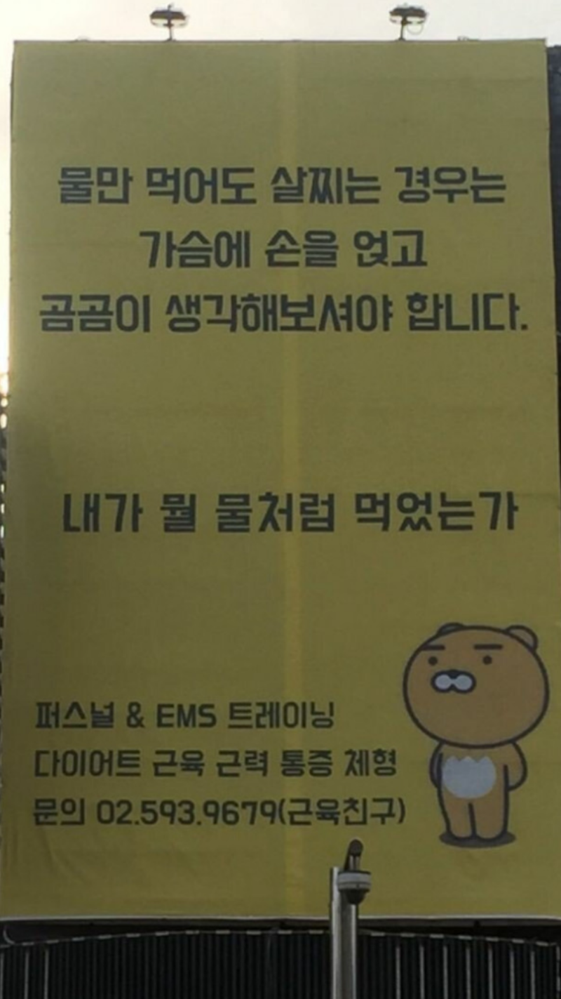 진짜 물만 마셔도 살찌는데....