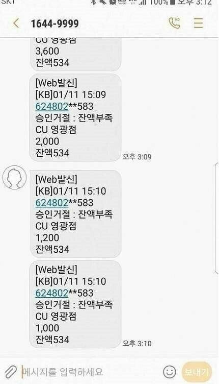 체크카드 도둑