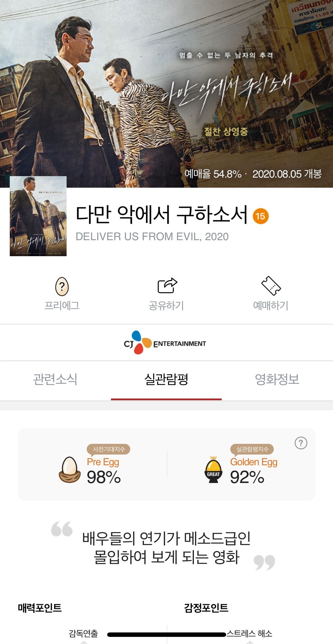 <다만 악에서 구하소서> 5일차 에그지수