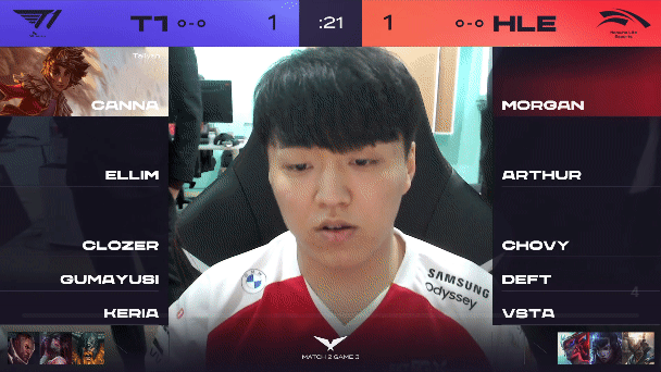 어제자 lck 명장면(t1 vs 한화)