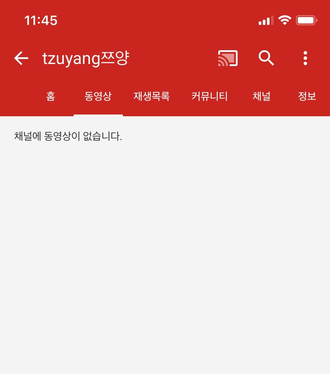 현재 쯔양 채널 상황