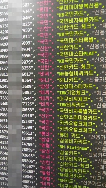 이랜드 해킹당한 카드정보 10만개 뿌리는중