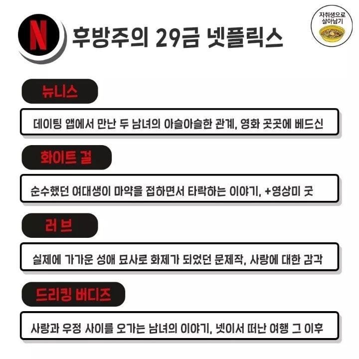 엄빠 몰래 봐야할 넷플릭스 후방주의 29금 추천작