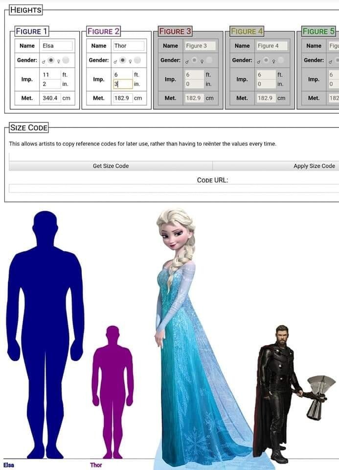 엘사 실제 키 ㄷㄷ