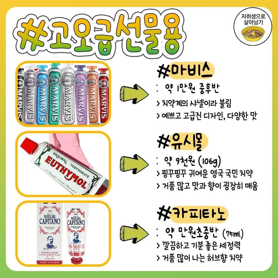 효과별로 좋은 치약 총 정리