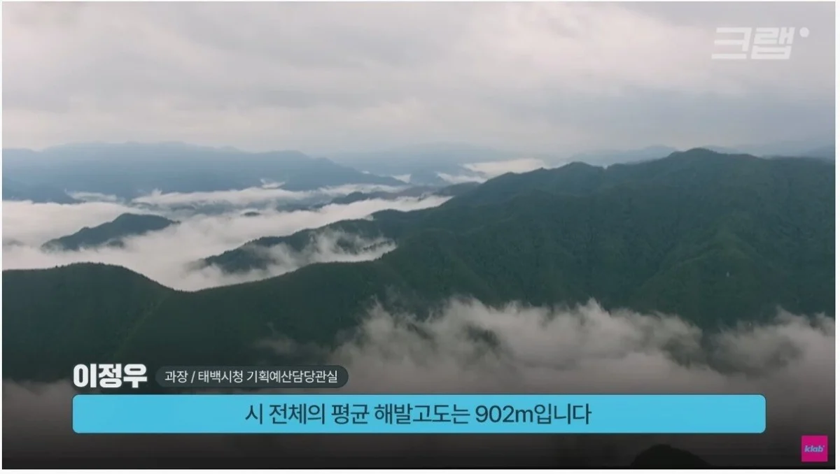 강원도 태백시가 국내에서 제일 시원한 이유