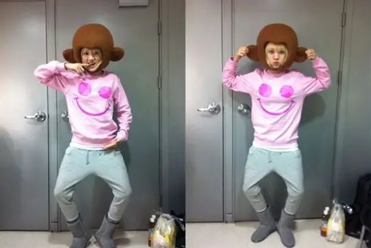 미쓰에이 지아, 표정+자세 완벽한 원숭이 빙의