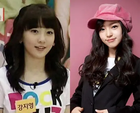 강지영 구하라 데뷔 초..앳된 얼굴^^