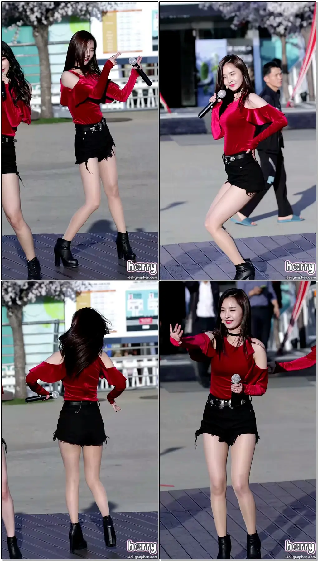 [161009] 달샤벳(Dal★Shabet) 우희 직캠(fancam) - 미스터뱅뱅(Mr.BangBang),게릴라 @여의도 선착장