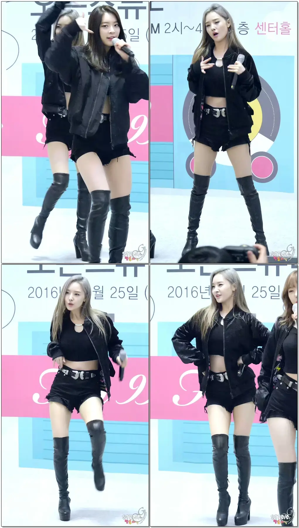 161125 달샤벳(Dalshabet) 수원롯데몰 장벽진의바운스바운스 직캠(Fancam)_금토일(우희)