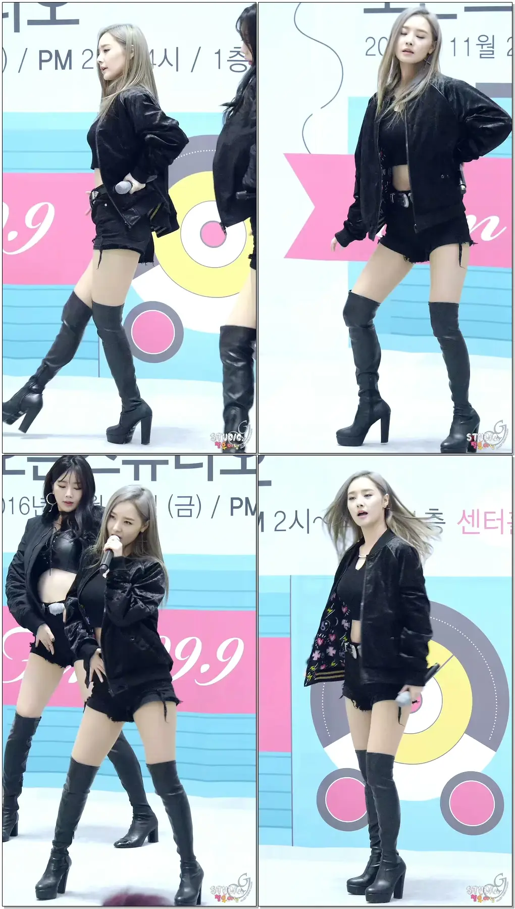 161125 달샤벳(Dalshabet) 수원롯데몰 장벽진의바운스바운스 직캠(Fancam)_JOKER(조커)(우희)