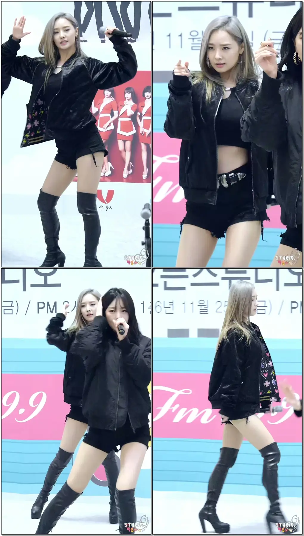 161125 달샤벳(Dalshabet) 수원롯데몰 장벽진의바운스바운스 직캠(Fancam)_너 같은(우희)
