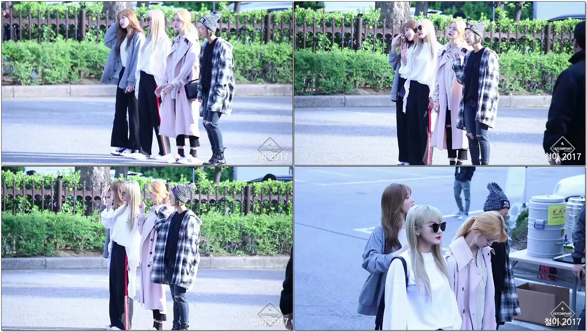 170421 FULL-HD (출근길) 이엑스아이디(EXID) 전체 BY 철이 147Company - kbs 뮤직뱅크 신관공개홀(직캠/fancam)