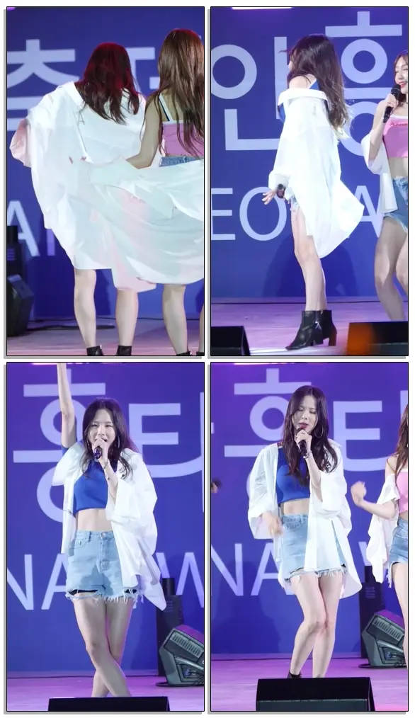 EXID 이엑스아이디 SOLJI 솔지 HOT PINK 핫핑크 직캠/Fancam @180912 4K 천안 흥타령 춤축제 by 까리뽕삼