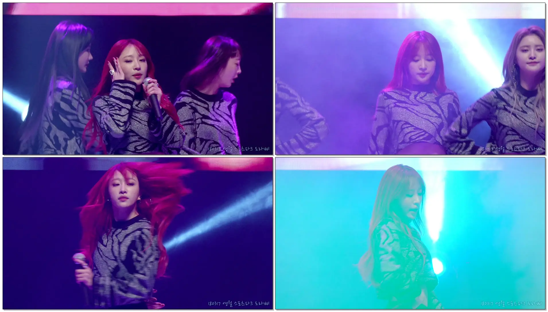 [4K] 180317 EXID 하니 '핫핑크(Hot Pink)' 직캠 By 도라삐 @ 평창올림픽 성공개최 축하 콘서트, 영월 실내체육관
