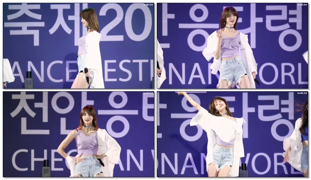 4K 180912 이엑스아이디 (EXID) '위아래' (UP&DOWN) 정화 Jeonghwa 직캠 Fancam @2018 천안흥타령춤축제 by 팔도조선
