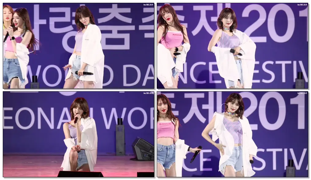 4K 180912 이엑스아이디 (EXID) '핫 핑크' (Hot Pink) 정화 Jeonghwa 직캠 Fancam @2018 천안흥타령춤축제 by 팔도조선