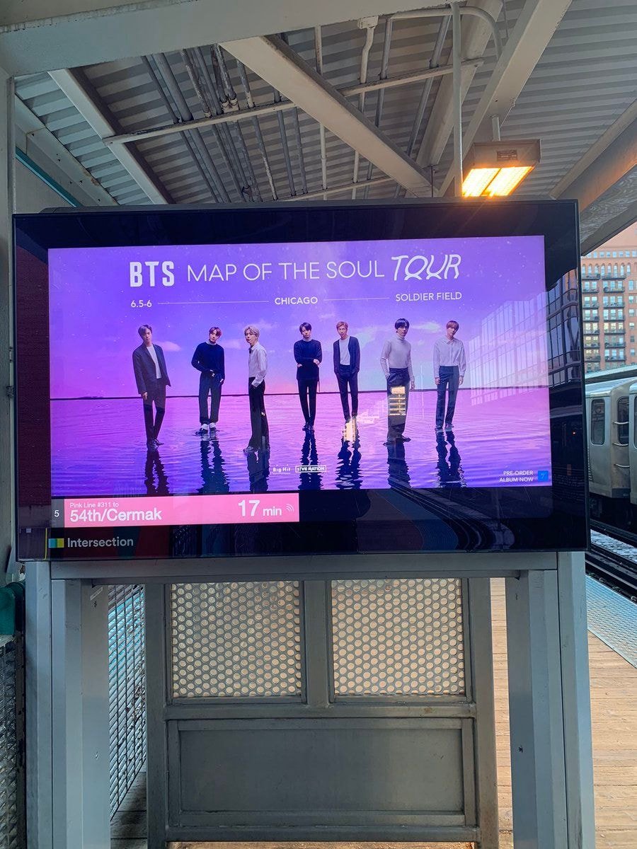 #방탄소년단 미국 투어 콘서트 포스터