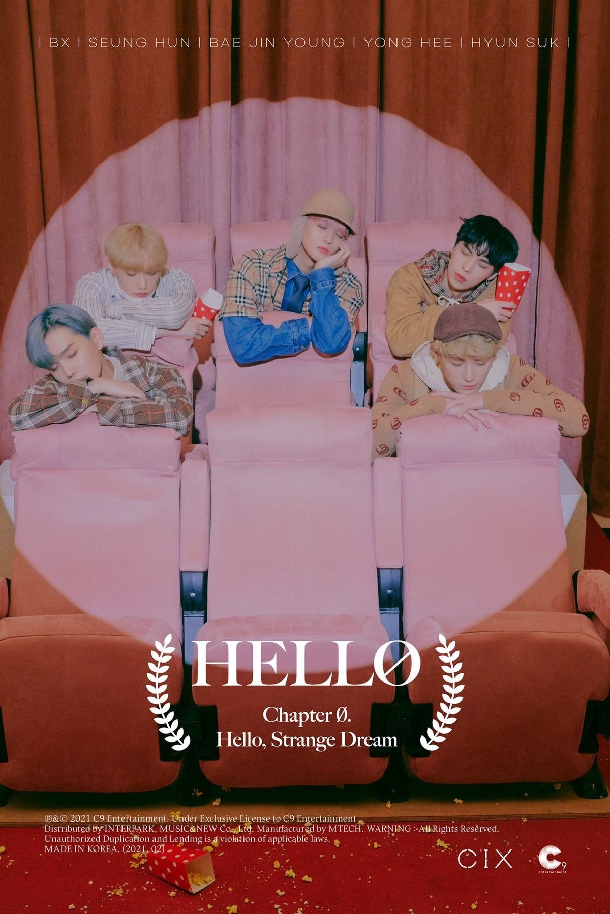CIX 4th EP ALBUM 'HELLO' Chapter Ø. Hello, Strange Dream GROUP CONCEPT PHOTO