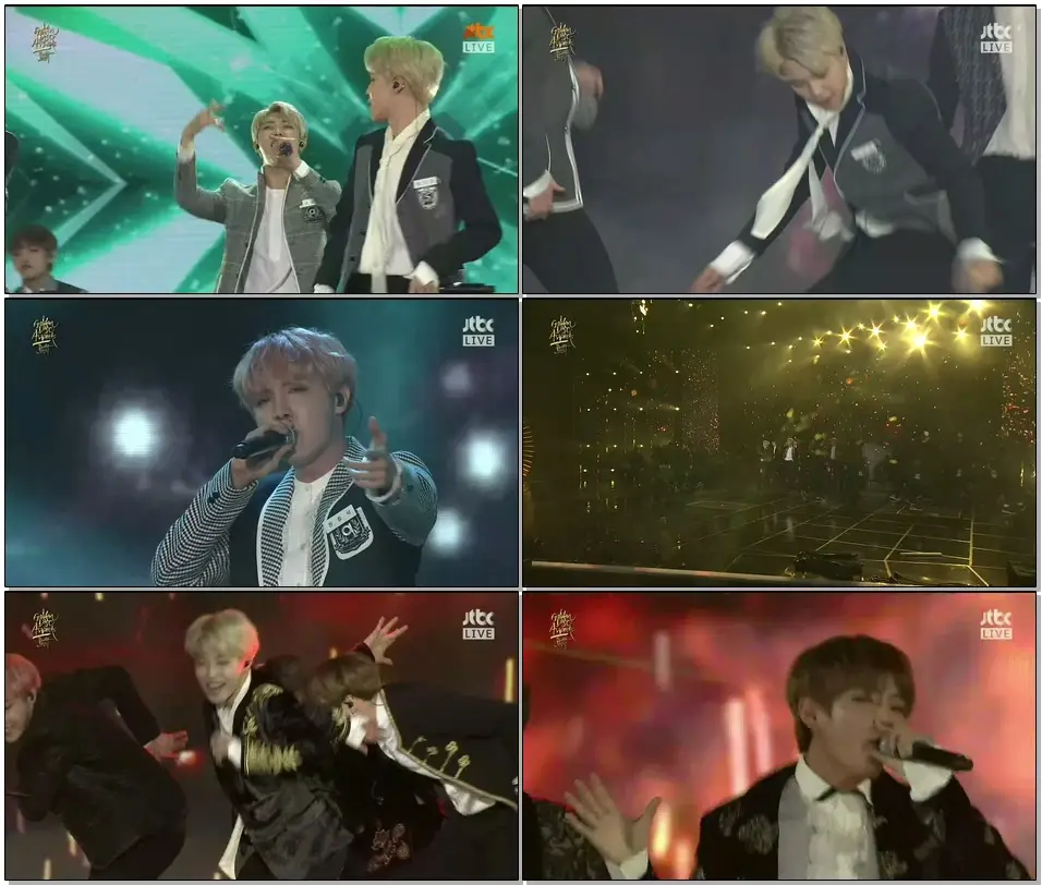 170114 BTS (방탄소년단) - CHRONICLE + FIRE (불타오르네) @ 골든디스크 시상식 The 31st Golden Disc Awards