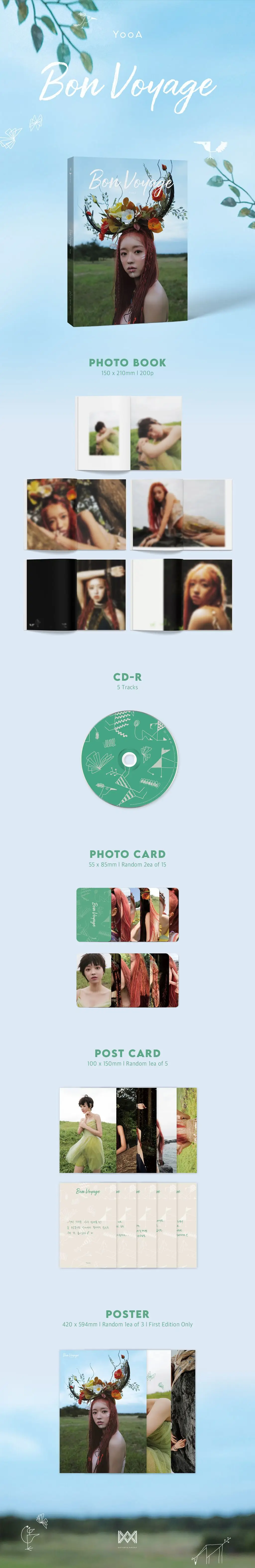 유아(YooA) 1st MINI ALBUM '숲의 아이 (Bon Voyage)' Original Cover