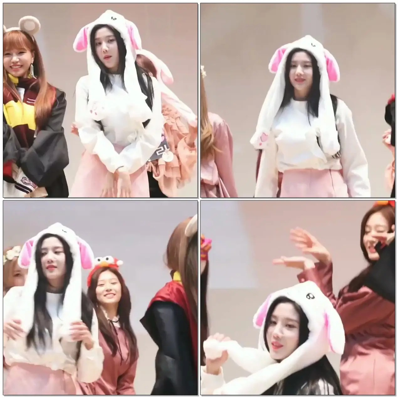 토끼모자 쓸 줄 아는 권은비