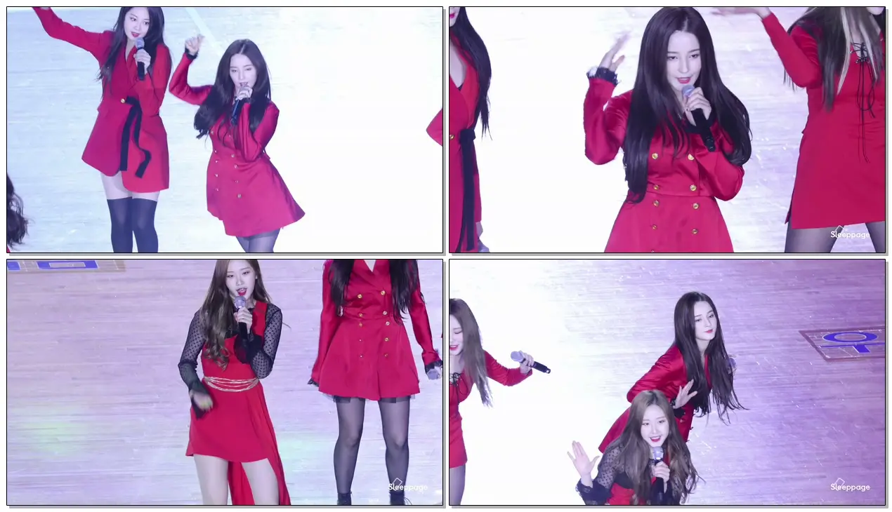 [4K] 190106 모모랜드 MOMOLAND 배앰 BAAM 낸시 NANCY @ 여자농구올스타 By Sleeppage
