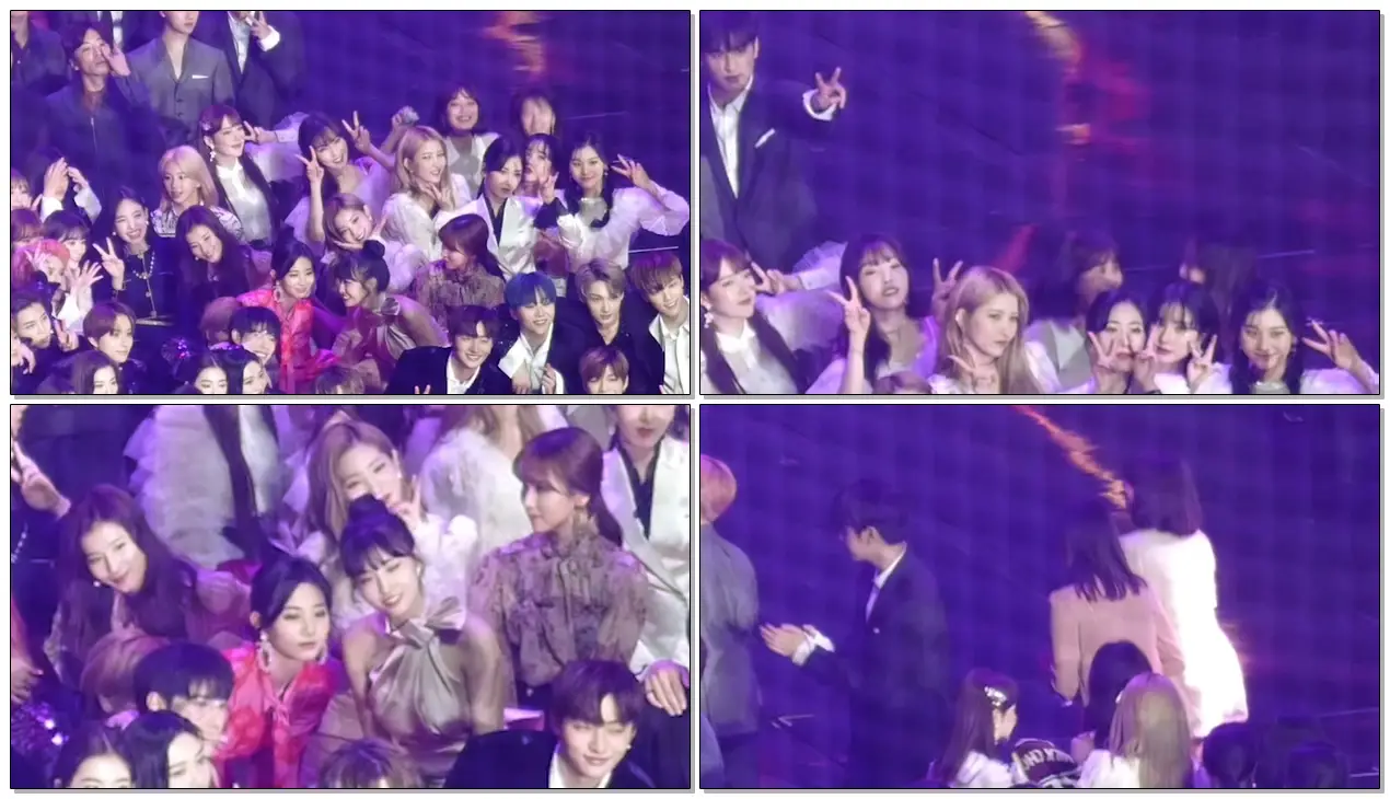 190115 트와이스 TWICE (feat. 아이즈원 친목 IZ*ONE friendship) : 엔딩 사진 Ending Photo : Edited fancam : 고척돔