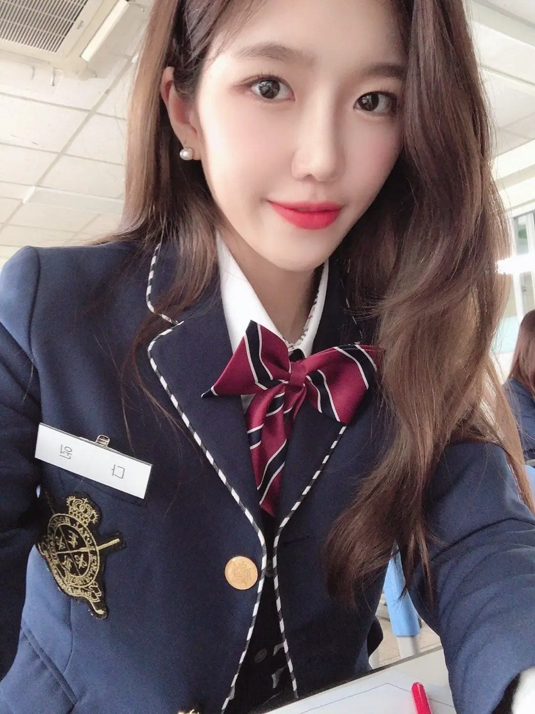 우주소녀 각 멤버별 교복 셀카