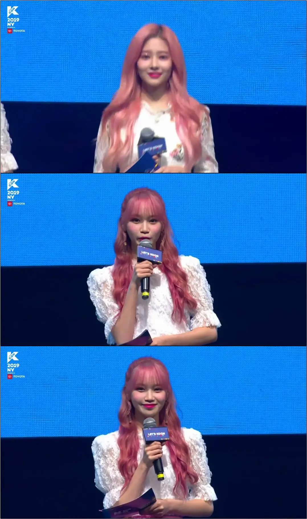 190706 KCON NY IZ*ONE(#아이즈원) #채원,#민주 MC Cut /#Chaewon, #Minju MC Cut