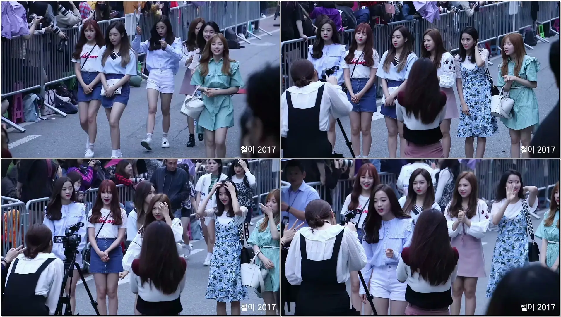 170609 에이프릴 (April) 전체 (출근길) BY 철이 - kbs 뮤직뱅크 신관공개홀(직캠/fancam)
