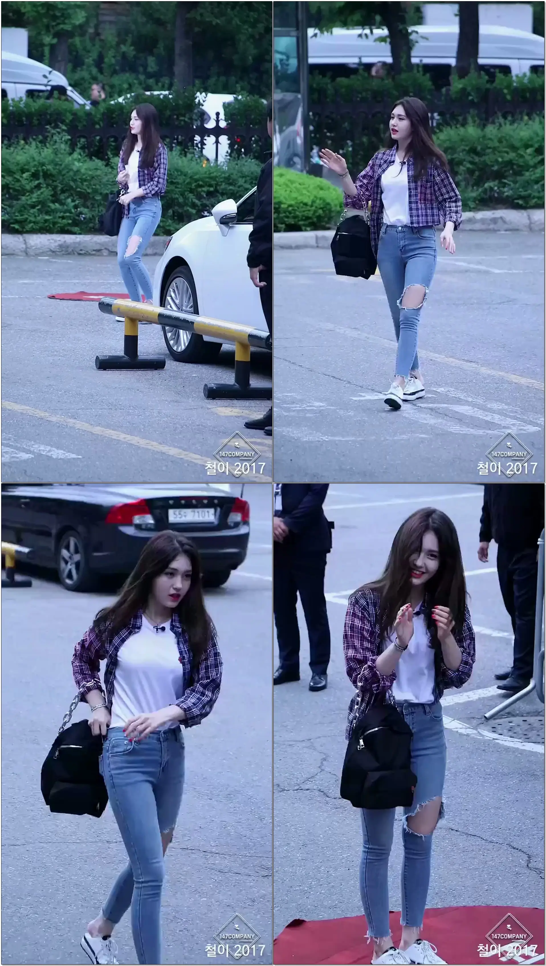 170512 언니쓰(sistersslamdunk ) 전소미(Somi) (출근길) BY 철이 147Company - kbs 뮤직뱅크 신관공개홀(직캠/fancam)