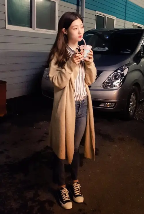 혼술남녀 촬영 중인 다이아 채연