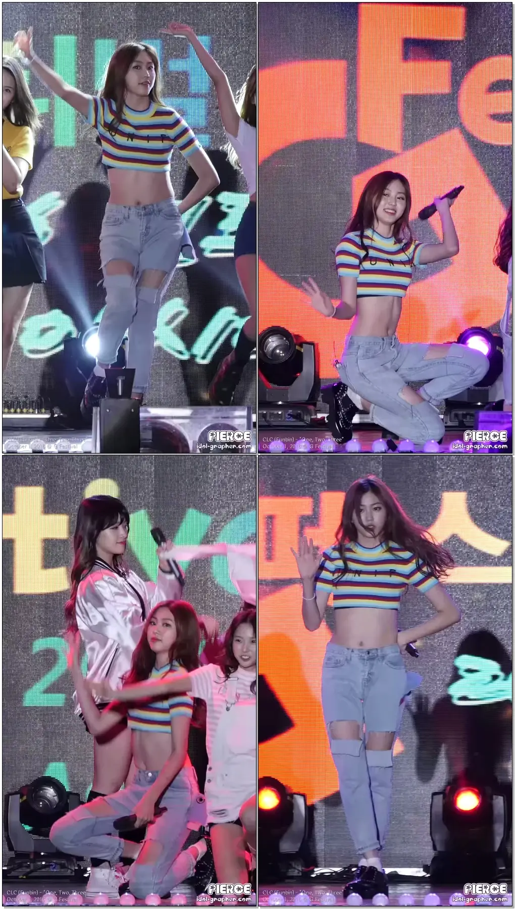 [161001] CLC (권은빈 Eunbin) - 하나 둘 셋 (점프구로 아시아 청소년 음악제) 직캠/Fancam by PIERCE