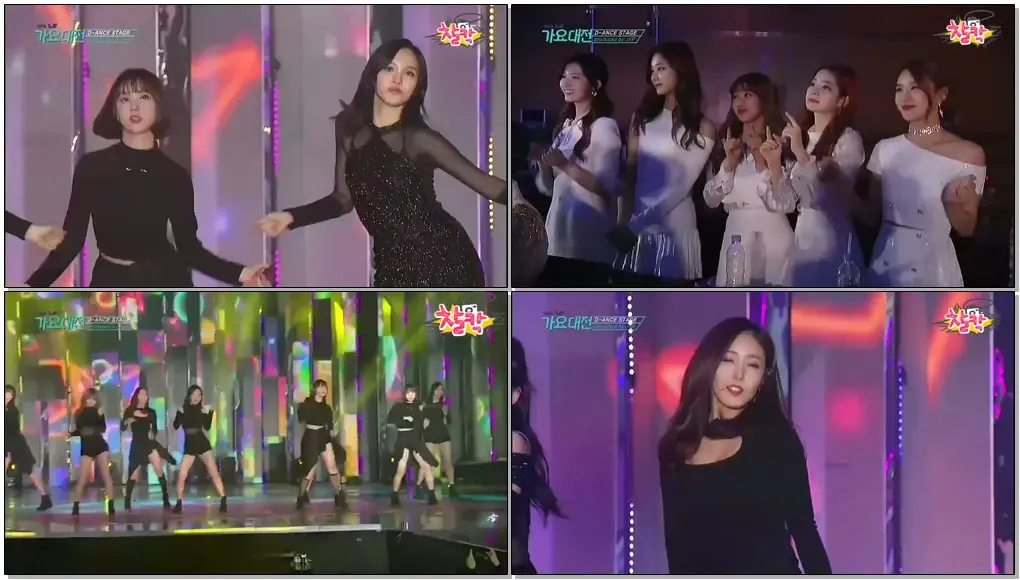 161226 GFriend and TWICE - Tell Me @ 2016 SBS 가요대전 Gayo Daejun