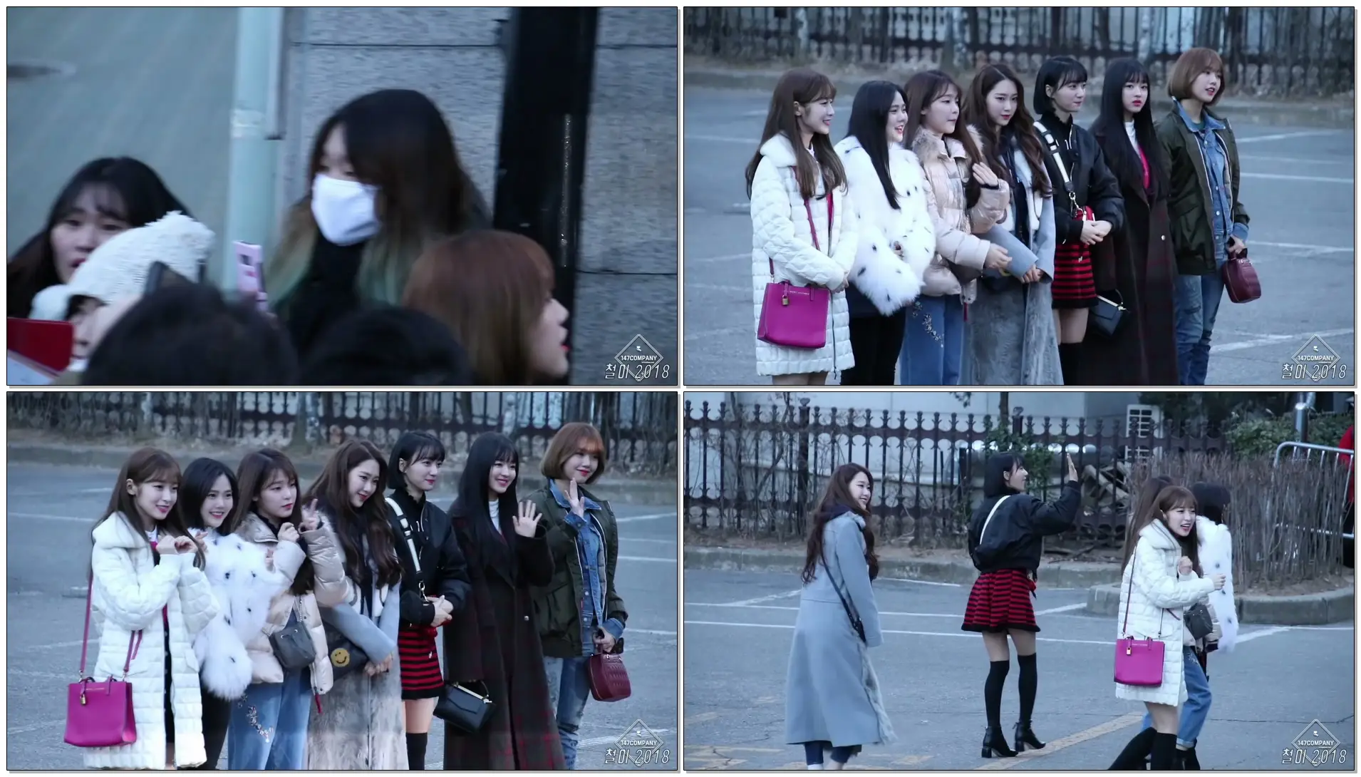 180112 오마이걸 (OH MY GIRL) 전체 출근길 BY 철이 147Company - kbs 뮤직뱅크 신관공개홀(직캠/fancam)