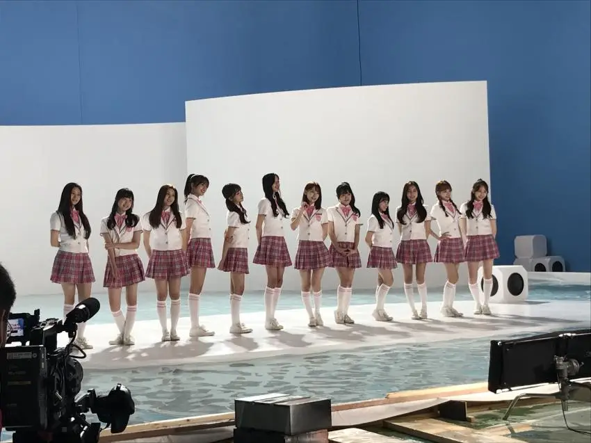 아이즈원 광고촬영 현장