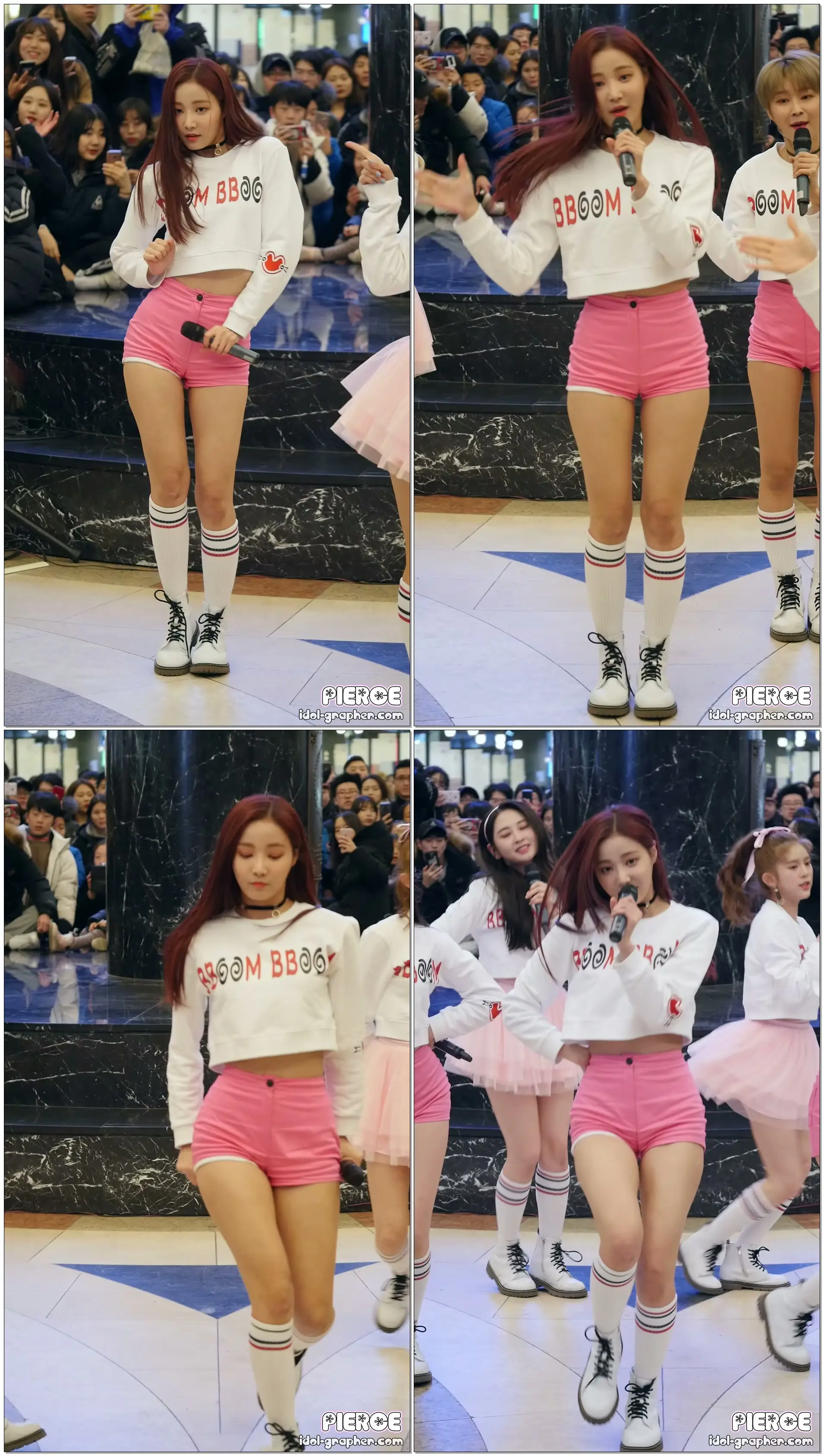 [180203] 모모랜드 MOMOLAND (연우 Yeonwoo) - 짠쿵쾅 (분당 AK플라자 게릴라 공연) 직캠/Fancam by PIERCE