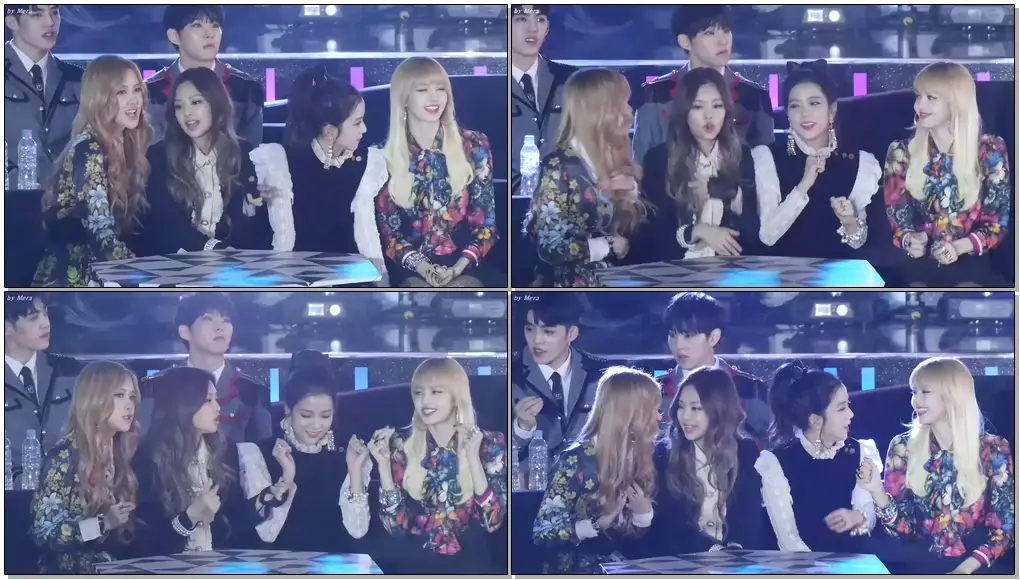 161226 블랙핑크 (BLACKPINK) 빅뱅(에라모르겠다) 무대 리액션[제니,로제,지수,리사] 직캠 Fancam (2016 가요대전) by Mera